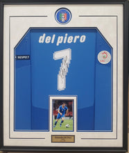 Load image into Gallery viewer, Del Piero Authentic Match Version Signed &amp; Framed Italy 2008 Home Jersey
