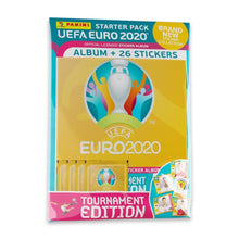 Load image into Gallery viewer, Panini UEFA EURO 2020/21 Sticker Starter Pack – ALBUM &amp; 26 STICKERS
