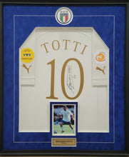 Load image into Gallery viewer, Francesco Totti Authentic 2004 Signed &amp; Framed Italy Jersey
