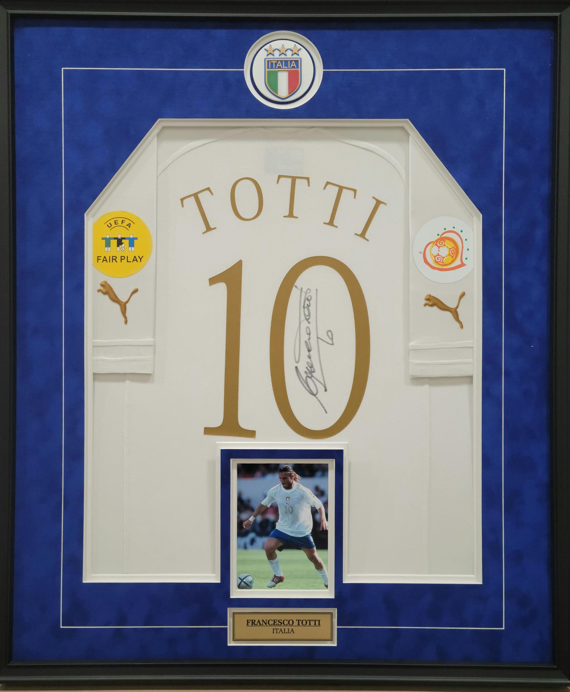 Signed Italy Football Shirt Signed by Totti With Video Proof 