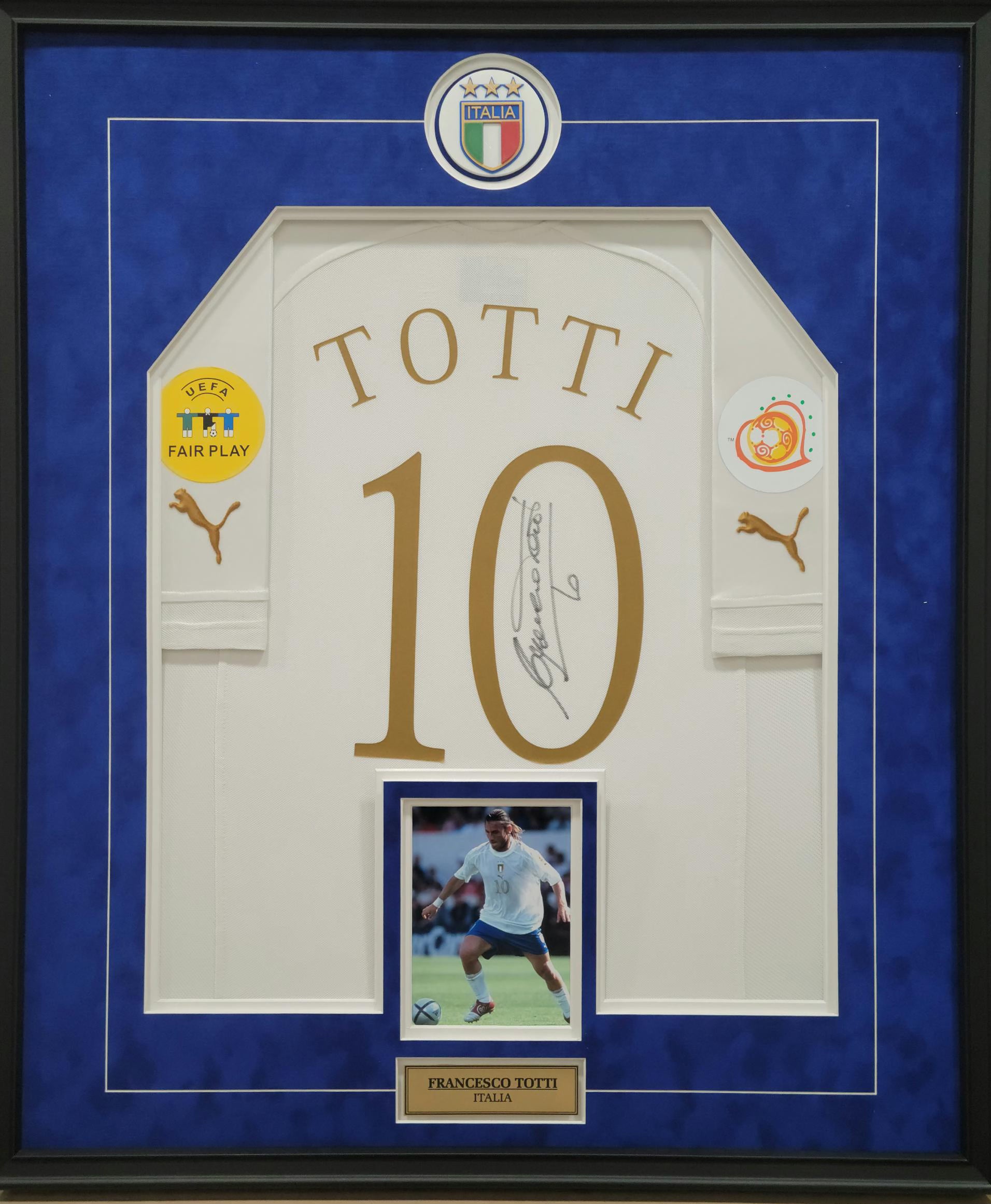 Buy Francesco Totti Authentic Signed 2022-23 Italy Home Jersey!