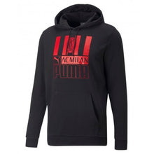 Load image into Gallery viewer, PUMA AC MILAN FTBLCORE HOODIE 2022/23 - BLACK &amp; RED
