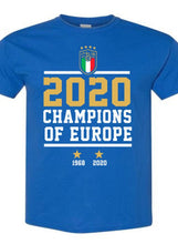 Load image into Gallery viewer, ITALY 2020 EURO CHAMPIONS T-SHIRT
