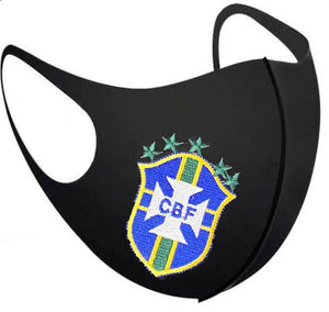 Brazil Black Breathable Face Mask Unisex