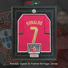 Load image into Gallery viewer, Cristiano Ronaldo Authentic 2020 Portugal Home Signed &amp; Framed Jersey
