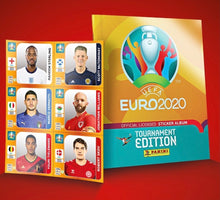 Load image into Gallery viewer, Panini UEFA EURO 2020/21 Sticker Starter Pack – ALBUM &amp; 26 STICKERS
