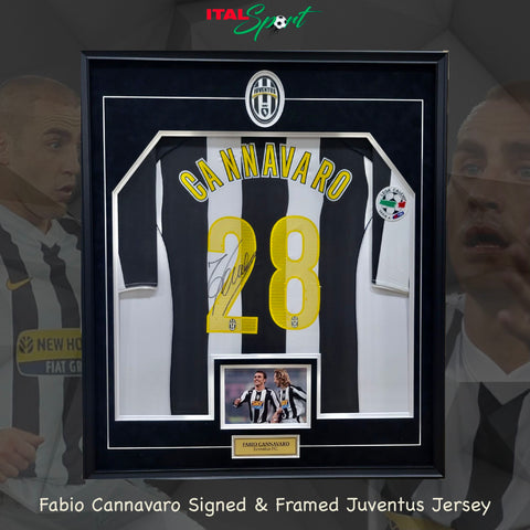 Fabio Cannavaro Authentic Signed & Framed Juventus Jersey