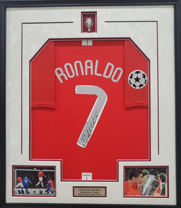 Cristiano Ronaldo Authentic 2008 Manchester United Signed & Framed Jersey