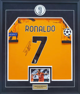 Cristiano Ronaldo Authentic 2020/21 Adidas Juventus Signed & Framed Jersey