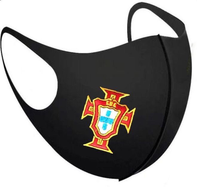 Portugal Santa Maria Cross Black Breathable Face Mask Unisex