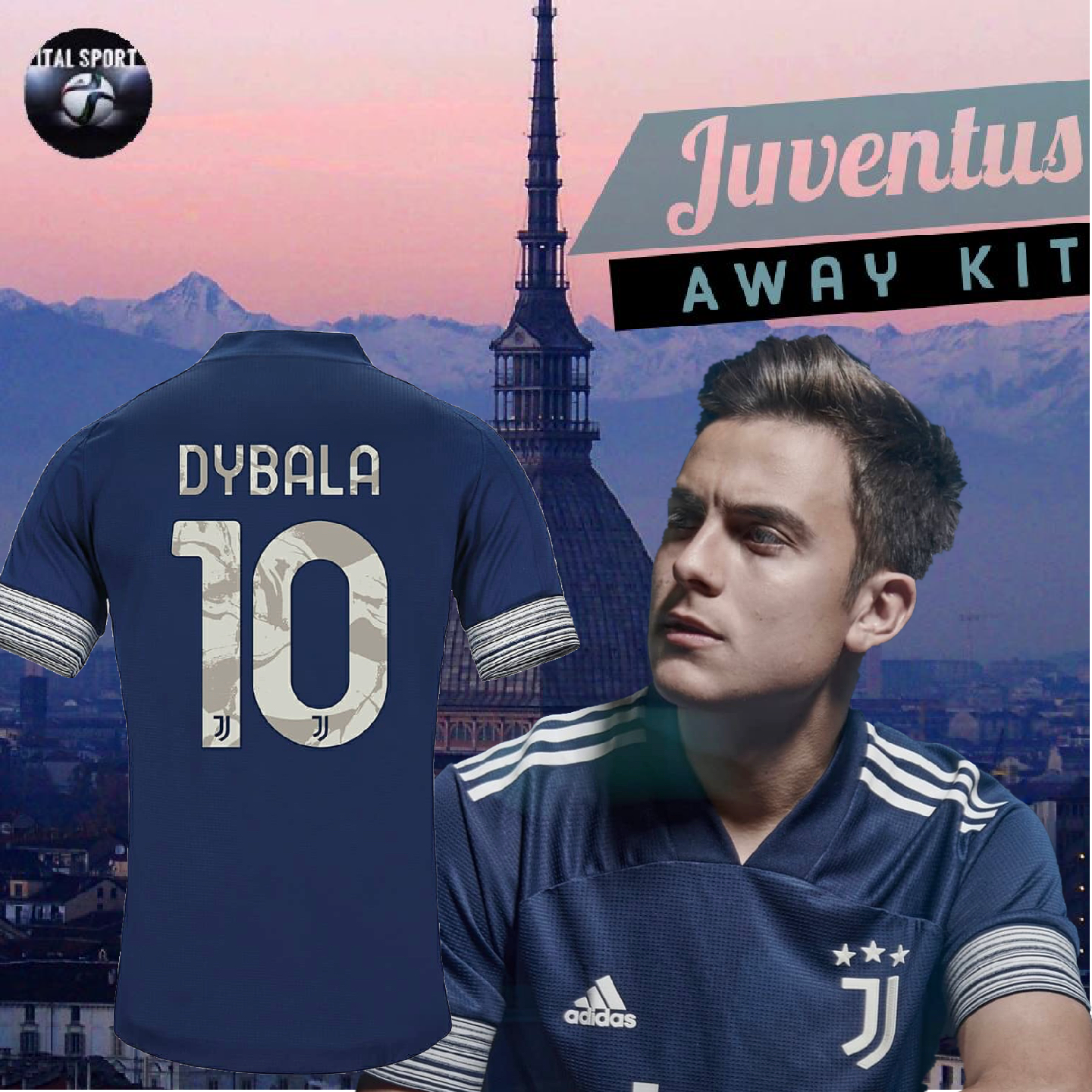Dybala Adult Juventus 2020 21 Away Jersey Ital Sport