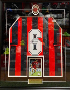 Franco Baresi Authentic AC Milan Signed & Framed Jersey