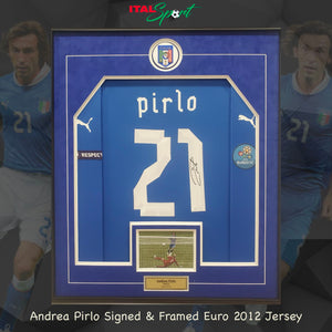 Andrea Pirlo Signed 2012-13 Italy Home Jersey
