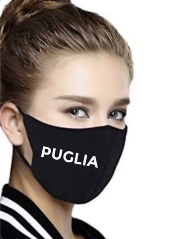 Puglia Black Breathable Face Mask Unisex
